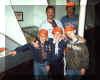 Bobby, Jimmy & Nicholas tour the battleship with dads.