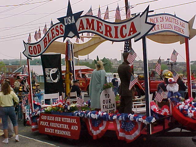 Pack 28 2002 Float won 1st Place Award